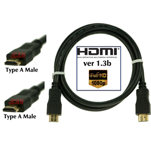iCAN (HH-28-GV13b-006) - Câble HDMI vers HDMI liaison simple M/M 28AWG Ver.1.3b  - 6 pi (HDMI placage or haut de gamme - 108...