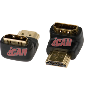 Adaptateur iCAN Angle Droit HDMI M/F 90 Gauche