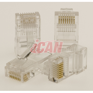 Connecteurs ICAN RJ45 Cat5e 50 microns 10 pièces