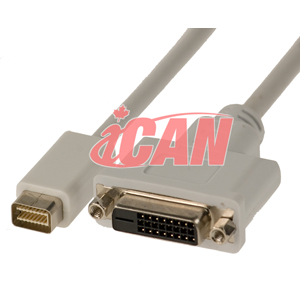 Adaptateur Premium iCAN Mac Mini DVI Mâle vers DVI-D Dual Link Femelle