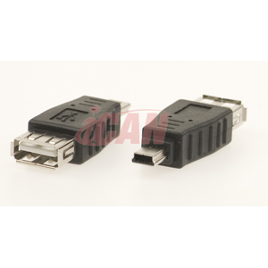 iCAN Converts USB A Female to Mini B 5-pin Male (1 pack)