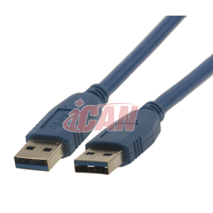 Câble iCAN USB 3.0 Superspeed A/A mâle/mâle - 3 pi