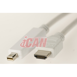 iCAN Mini DisplayPort - HDMI M/M plaqué or - 15 pi