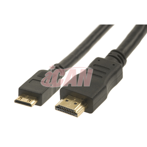 iCAN Mini HDMI Type C to HDMI Type A High-Speed 3D Ethernet 1.4, 6ft