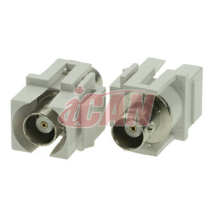 iCAN BNC Coupleur Keystone Femelle/Femelle (Blanc)
