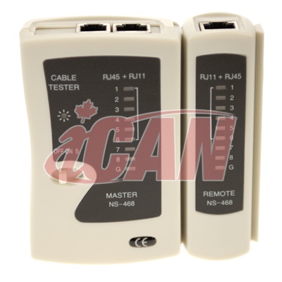 iCAN Cable Tester for RJ11 and RJ45 with Remote Module.