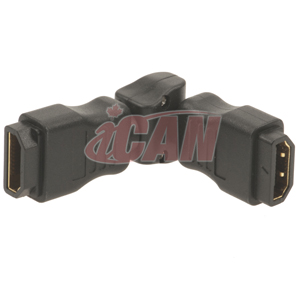 Adaptateur iCAN HDMI vers HDMI, 360 degrés, femelle vers femelle
