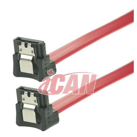 iCAN SATA 3 6GB/s Data Cable Right-Right Angle - 18"