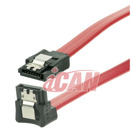 iCAN SATA 7pin Male 6Gbps Red 18in