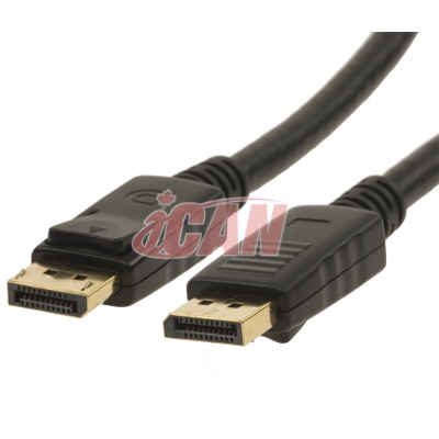 iCAN Premium DisplayPort 1080P Cable, Male to Male, Gold Plated, 15FT