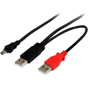 Câble USB Y STARTECH pour disque dur externe - 3 pieds.