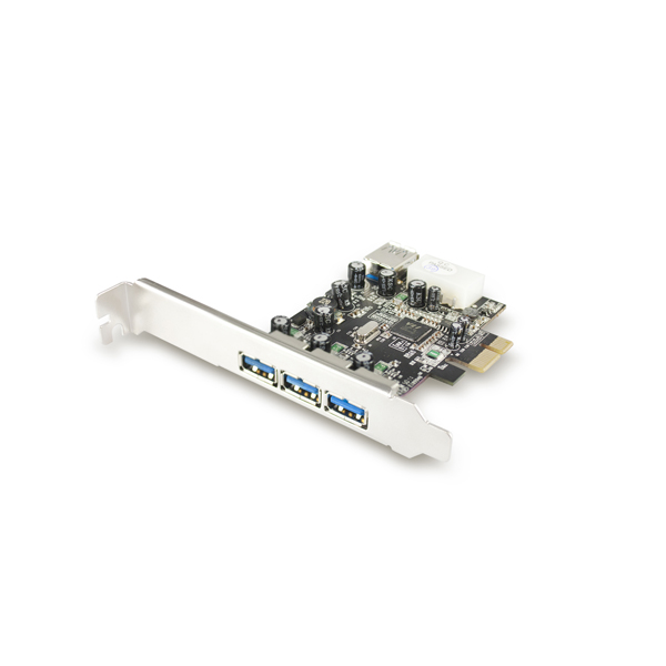 Vantec 4 Ports SuperSpeed USB 3.0 PCI-E Host Card Retail (UGT-PC341)(Open Box)