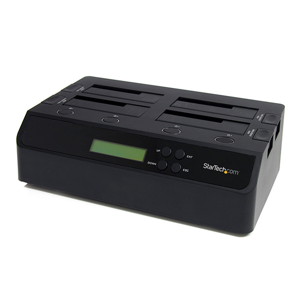 StarTech 3-Target SATA Hard Drive Duplicator, USB3.0 (SATDOCK4U3RE)| For Windows 7, XP, Server 2008/2003 (32bit/64bit), Mac OS 