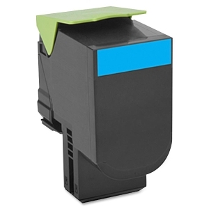 Lexmark 80C1SC0 801SC Cyan Standard Yield Return Program Toner Cartridge - Cyan - Laser - 2000 Page