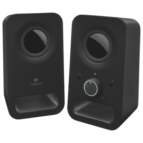 LOGITECH Z150 2.0 Channel Computer Speaker System, Black, 3w RMS