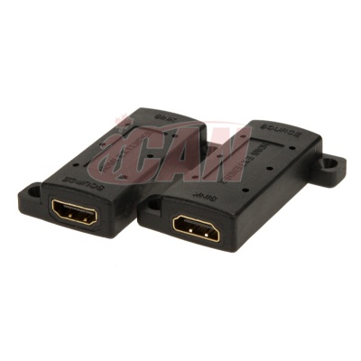 iCAN Active HDMI Booster / Extender Female/Female Coupler with Active ICs Embedded for Lossless HDMI Extension.(1 pack)(Open...