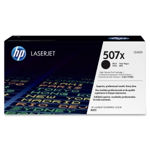 HP (LaserJet 507X) - Cartouche de toner noir à haut rendement pour imprimantes HP LaserJet - 11 000 pages (CE400X)