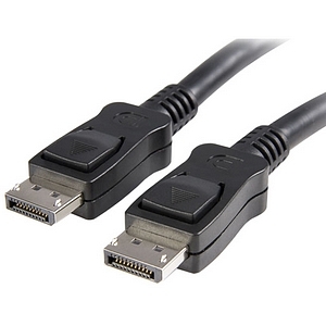 StarTech (DISPLPORT50L) - Câble DisplayPort avec connecteurs verrouillables - M/M - 50 pi (Noir)
