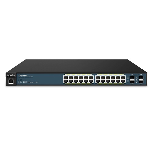 EnGenius (EWS7928P / Neutron) - Commutateur Gigabit PoE+ sans fil à 24 ports avec 4 ports SFP