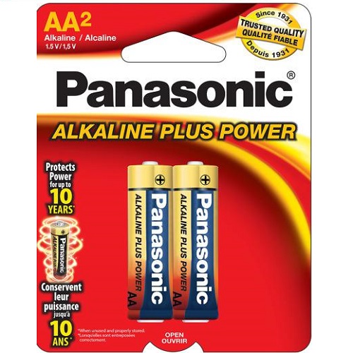 PANASONIC AA pile alcaline paquet de 2