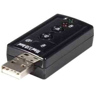 StarTech (ICUSBAUDIO7) - Adaptateur carte son USB vers audio stéréo avec contrôle de volume externe