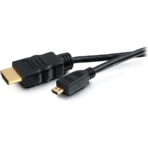 Câble HDMI à HDMI micro à haute vitesse C2G avec Ethernet (noir) - 4,9 pieds
