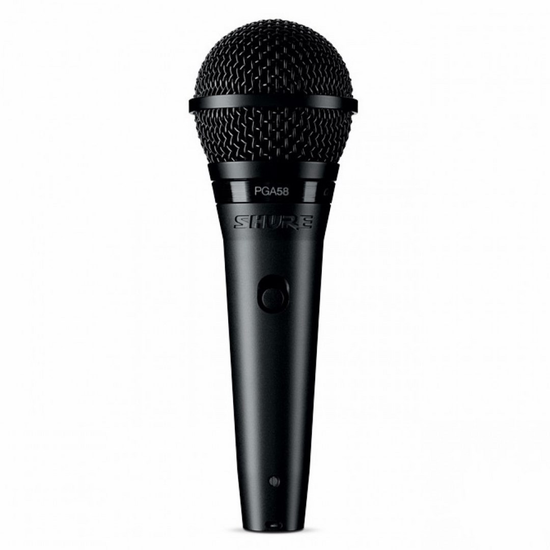 SHURE Cardioid Dynamic Vocal Mic, XLR Cable & Tripod Boom Stand