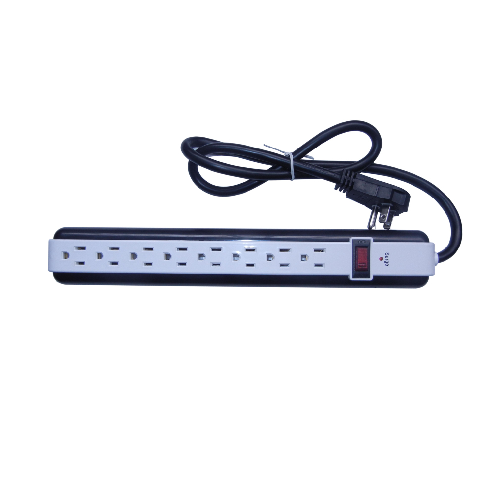 iCAN 8 Outlets Surge Protector with 3ft Cord