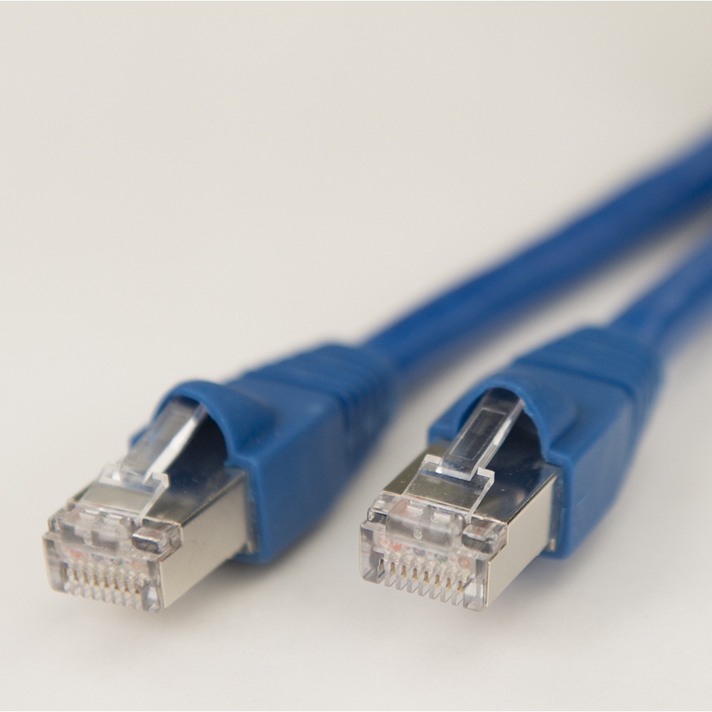 iCAN Premium 10Gigabit Computer Cable - 1ft,  Dark Blue (C6ASB-001BLU)