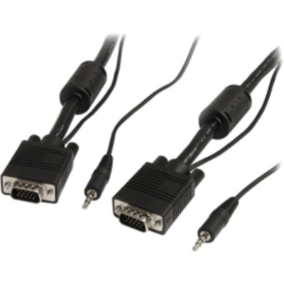 StarTech (MXTHQMM35A) - Câble moniteur VGA coaxial haute résolution avec audio HD15 M/M - 35 pi