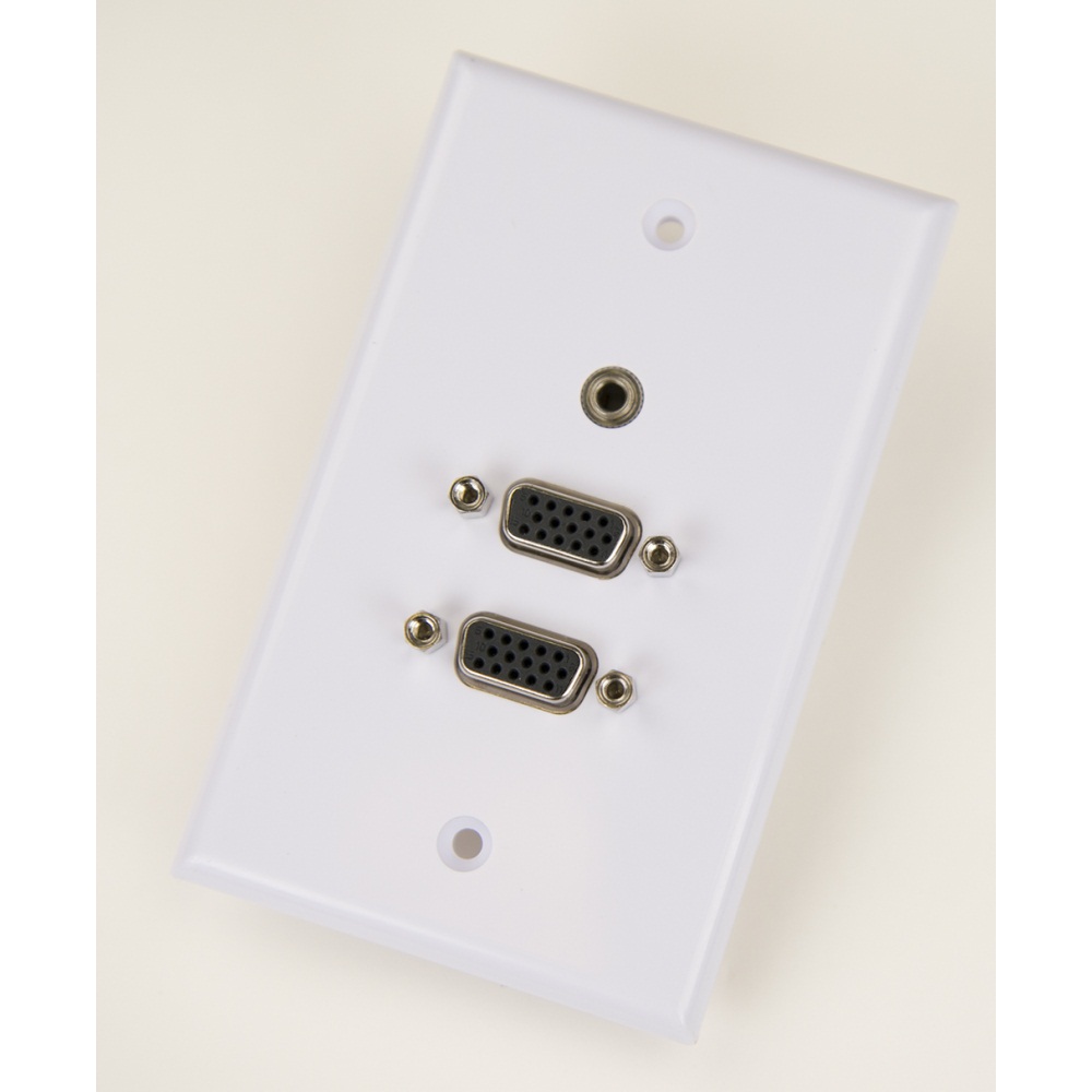 iCAN 2 Ports SVGA (HD14) Female/Female Keystone Faceplate
