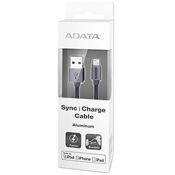 ADATA Sync & Charge Cable Aluminum 100cm Titanium