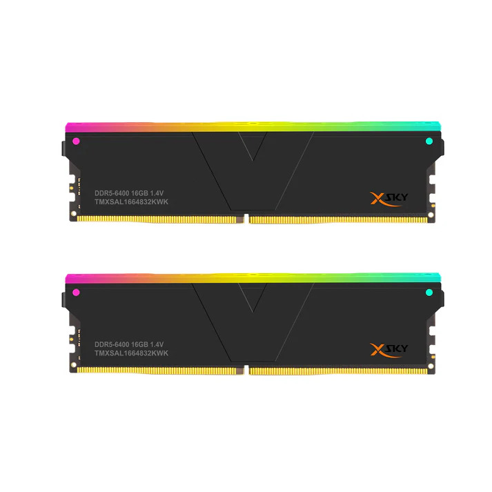 V-COLOR Manta XFinity+ aRGB 32GB (2 x 16GB) DDR5 6400MHz CL32 UDIMM