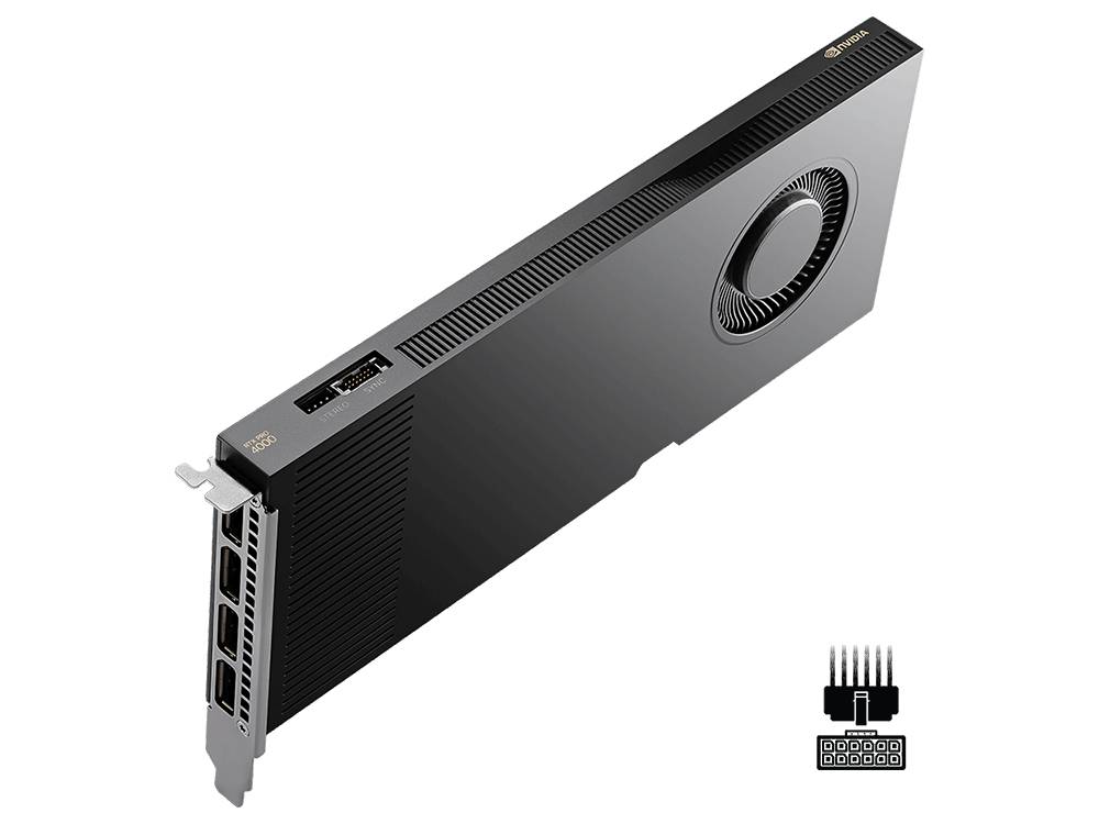 PNY NVIDIA RTX PRO 4000 BLACKWELL 24 Go GDDR7 PCI Express 5.0 x16