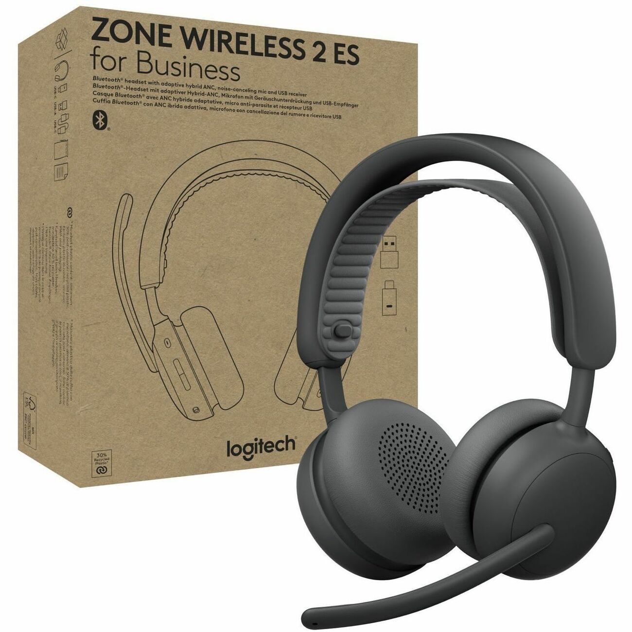 Logitech Zone Wireless 2 ES for Business - (Teams Version) - 981-00149