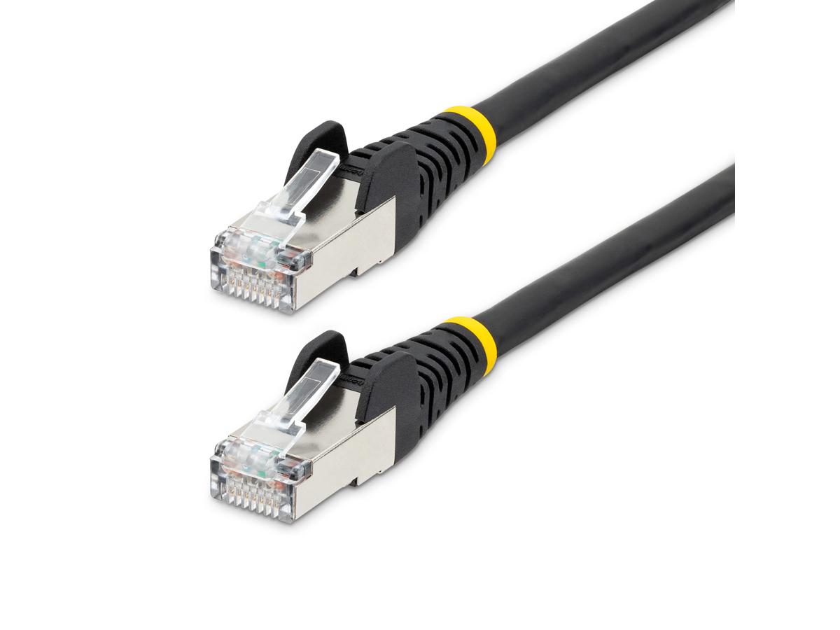 30ft CAT6a Ethernet Cable - Black - Low Smoke Zero Halogen (LSZH) - 10