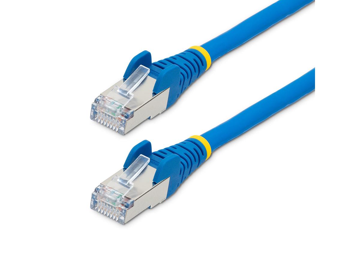 30ft CAT6a Ethernet Cable - Blue - Low Smoke Zero Halogen (LSZH) - 10G