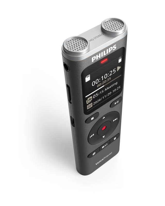 PHILIPS 8 Go 270 h (MP3, 64 kbps), 135 h (MP3, 128 kbps), 90 h