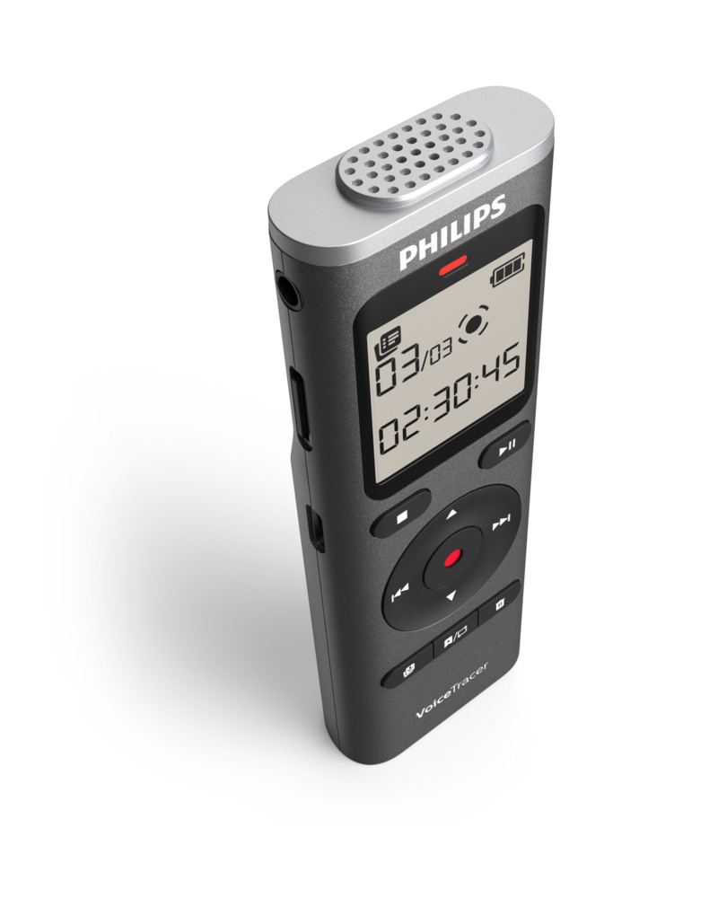 PHILIPS 8 Go 46 h (384 kbps), 11 h (1536 kbps) PCM (WAV) 2 piles AAA