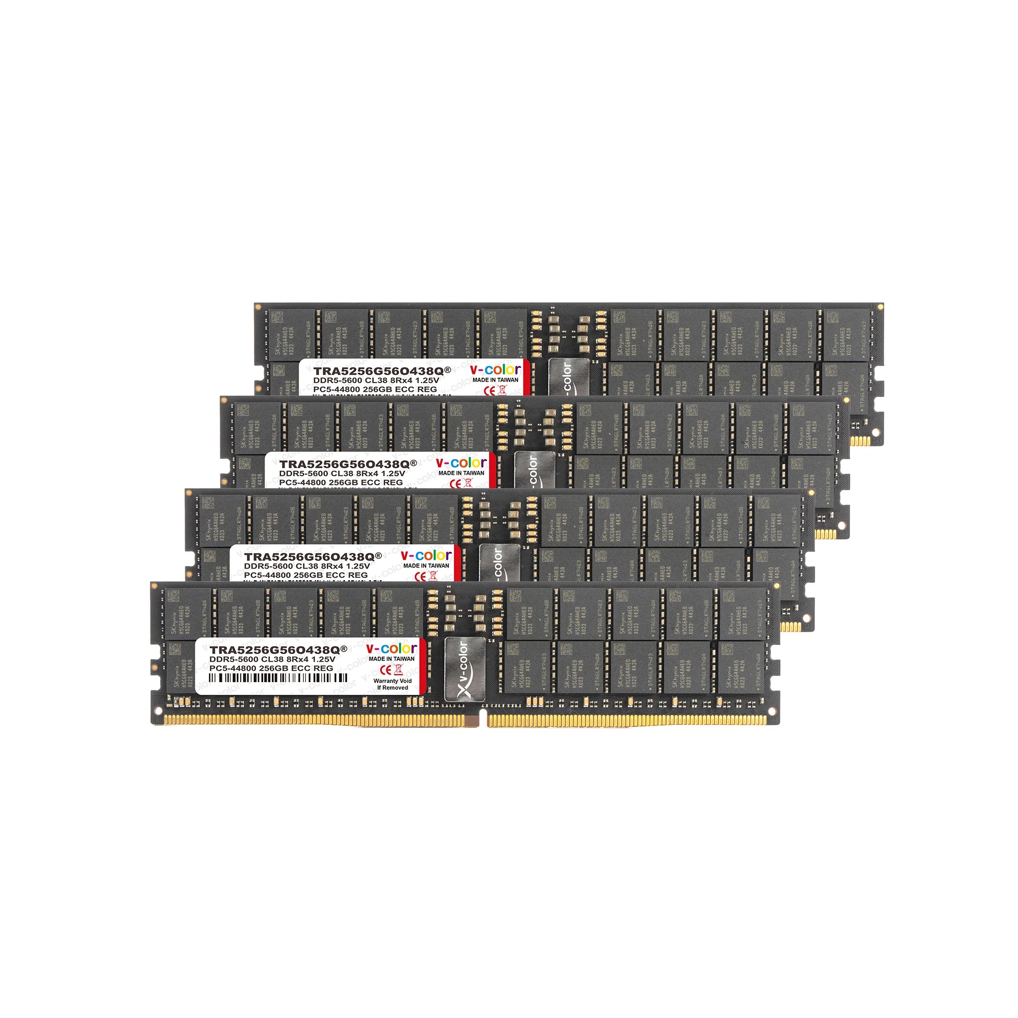 V-COLOR AMD TRX50 256GB (256GBx4) DDR5 5600MT/sMHz 1.25V AMD EXPO ...