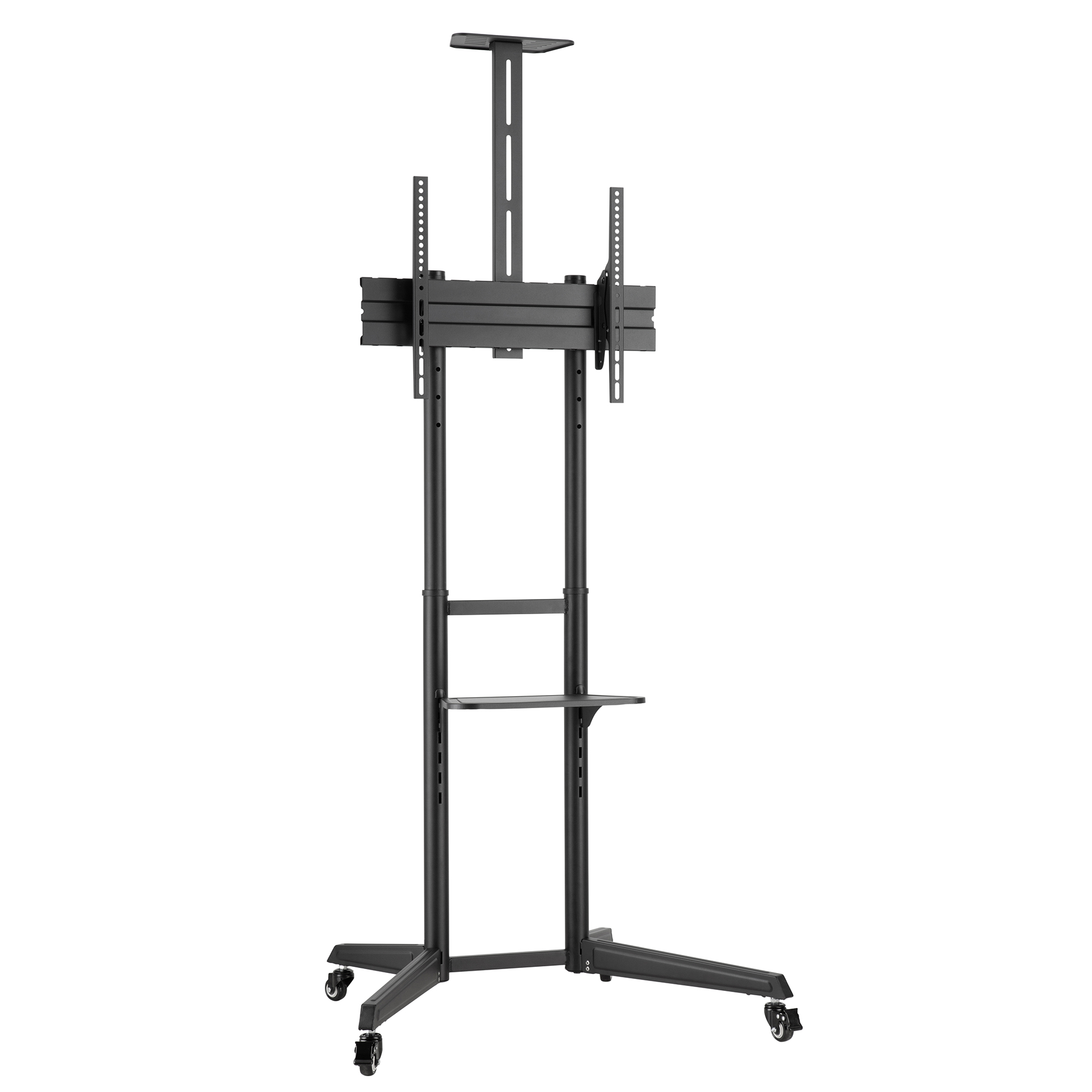 Brateck Versatile & Compact Steel TV Cart (Black)