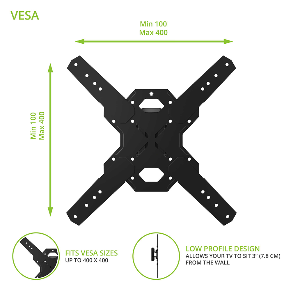 KANTO PS100 Tilting TV Mount for 26" - 60" TVs
