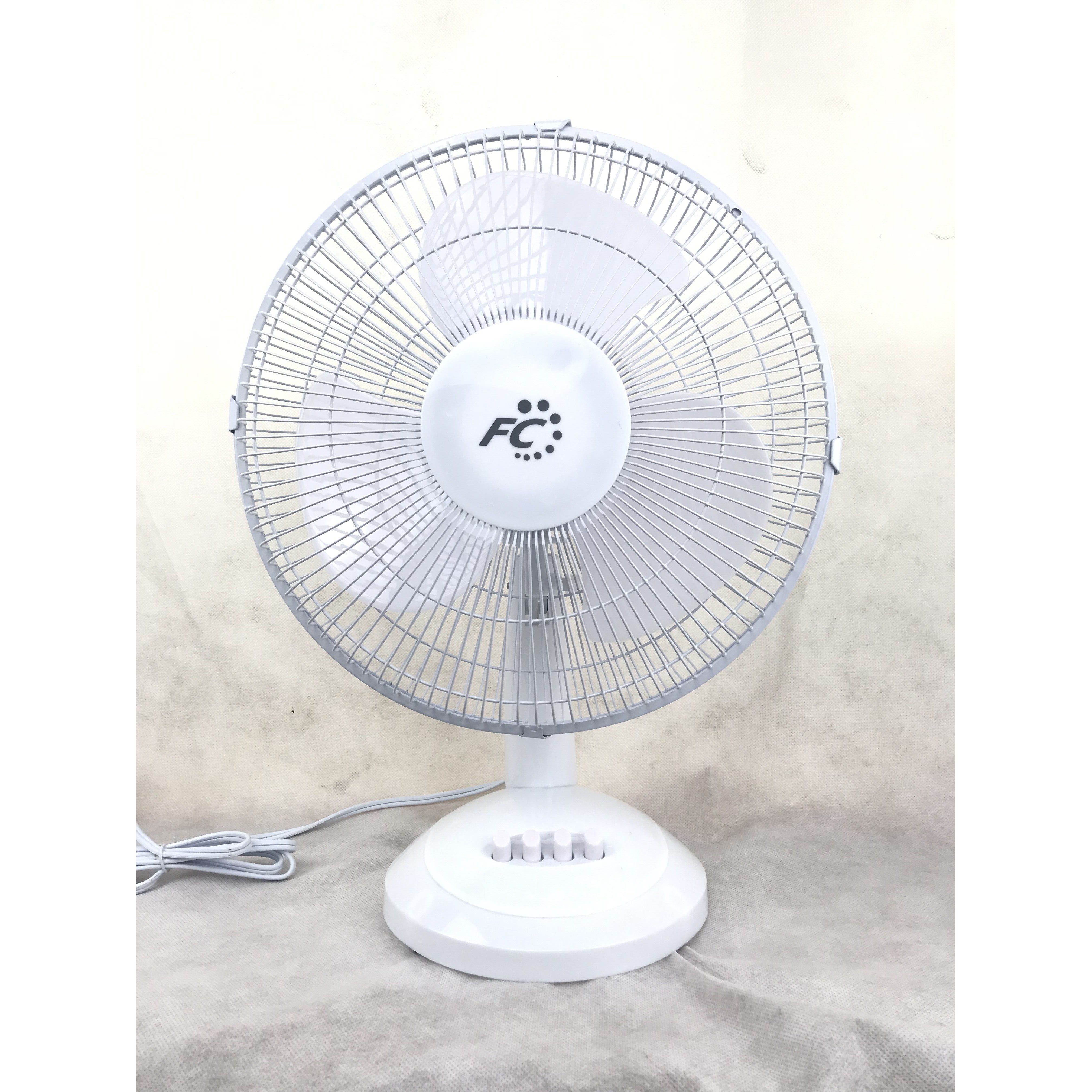 FUSION 12" Table Fan - White