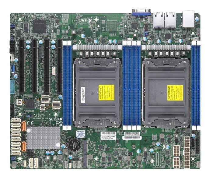 Carte mère serveur SUPERMICRO MBD-X12DPL-I6-B, processeurs évolutifs Intel® Xeon® de 3e génération Dual Socket LGA-4189 (Soc...