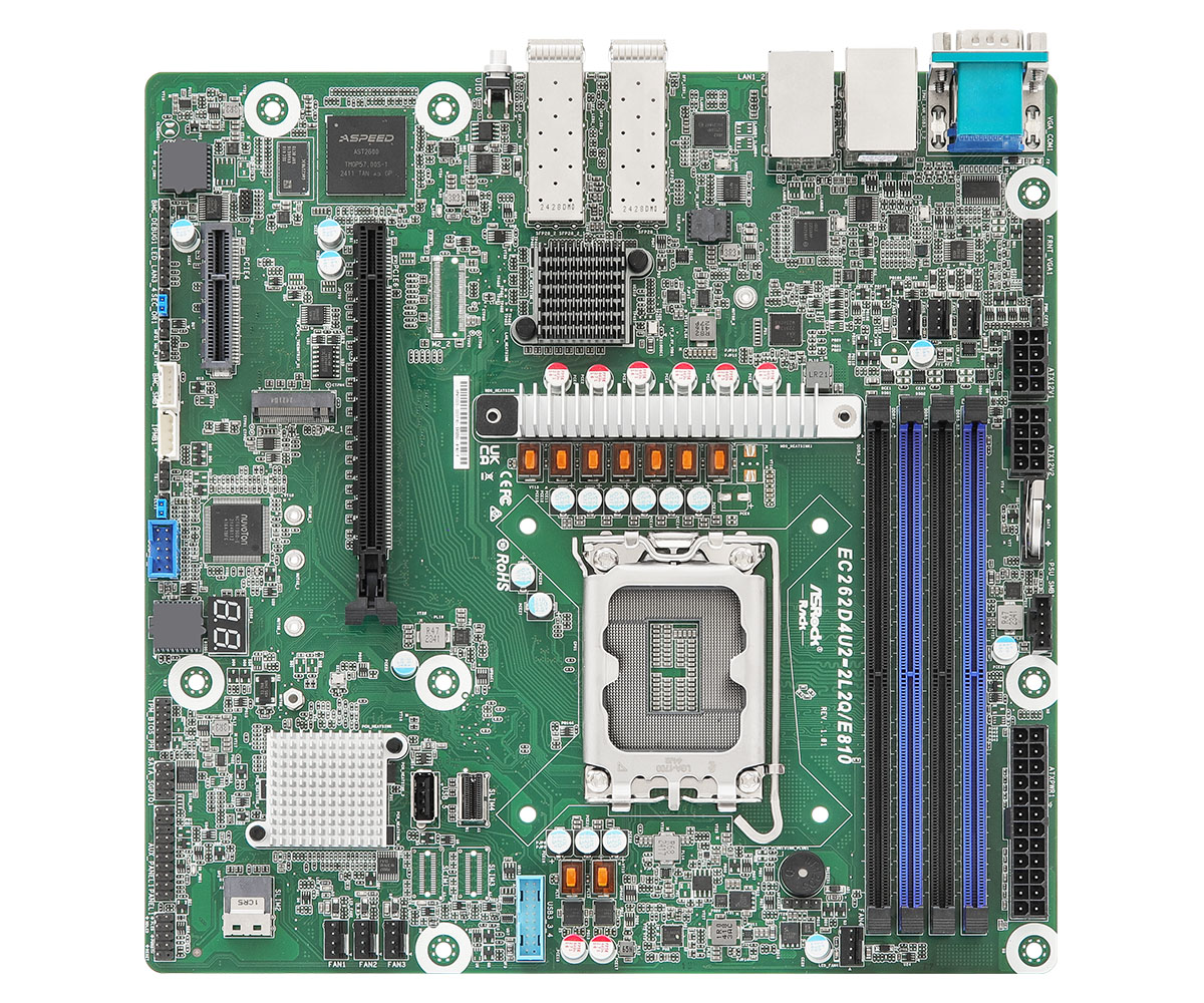 ASROCK  Carte mère serveur - Xeon 6300/E-2400 - (EC262D4U2-2L2Q/E810)