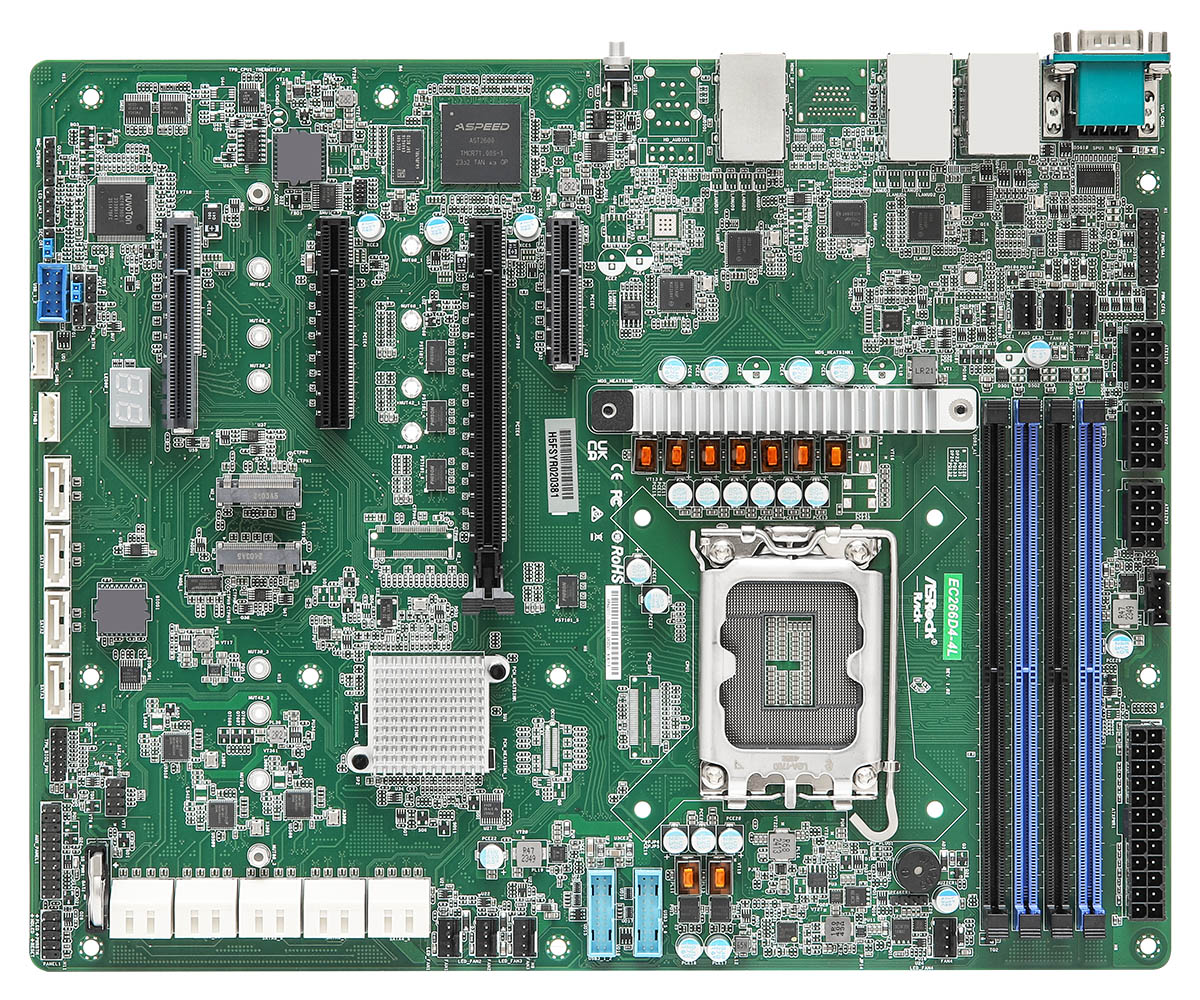 ASROCK - EC266D4-4L - Server Motherboard- Intel- Xeon 6300/E-2400