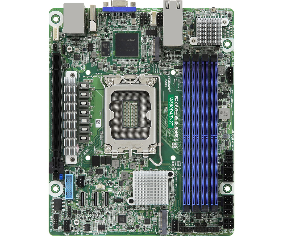 ASROCK W680D4ID-2T Single Socket LGA 1700