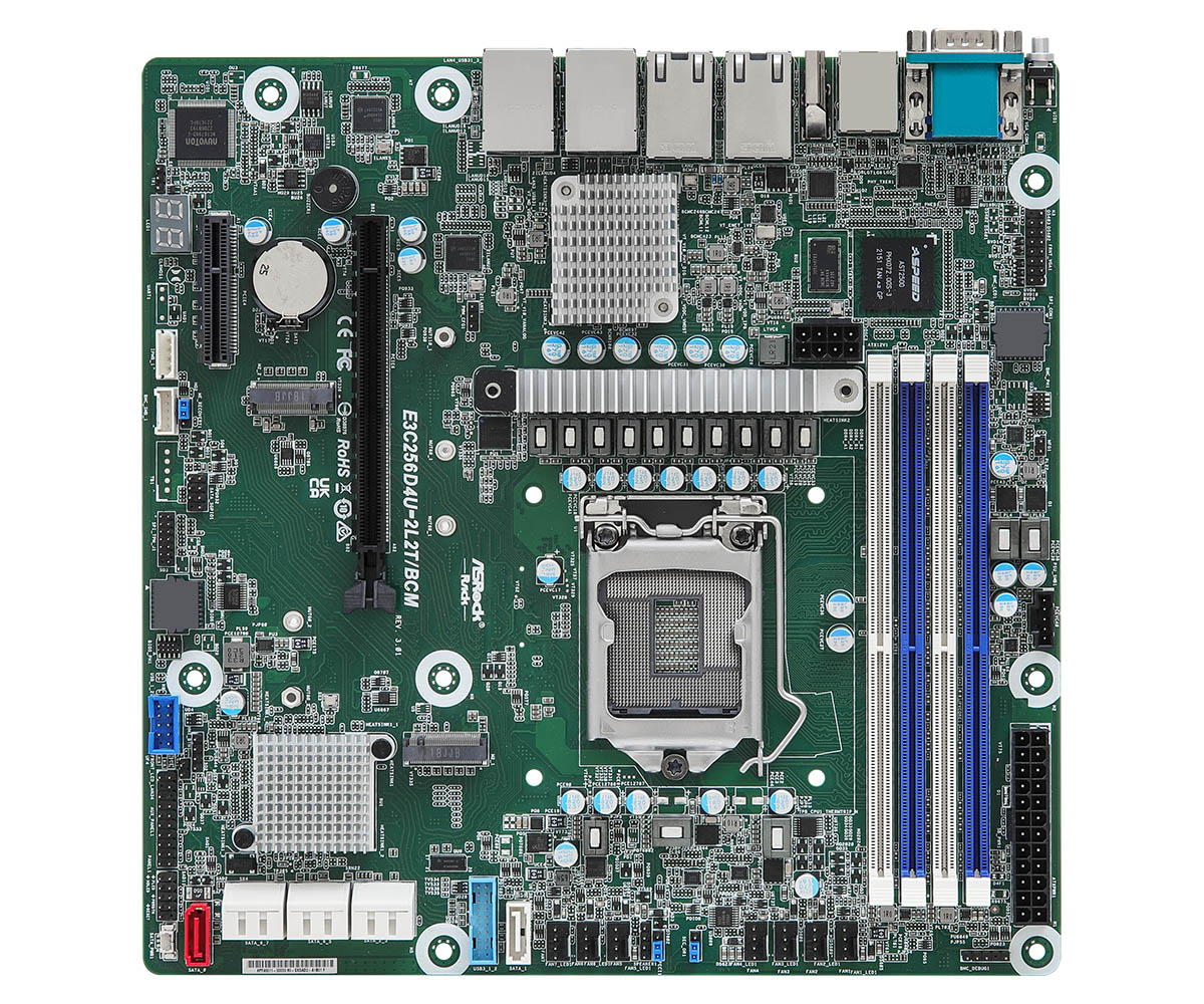 ASROCK E3C256D4U-2L2T/BCM Single Socket H5 (LGA1200)