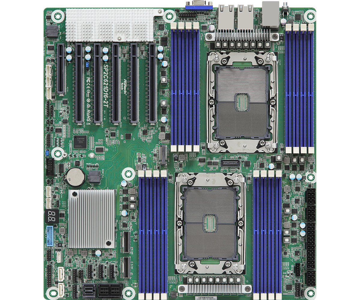 ASROCK - SP2C621D16-2T - Server Motherboard - Intel  Xeon Scalable