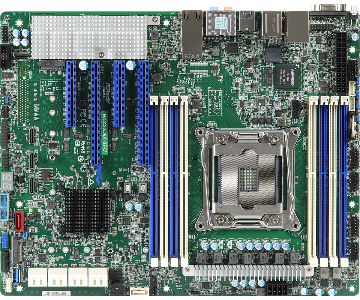 ASROCK WC422D8A-2T/U Single Socket R4(LGA 2066)